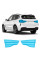 Антигравийная защитная бронепленка по лекалам для BMW X3 G01 facelift 2021-2024 - задние фонари стопы