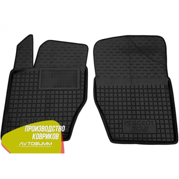 Передние коврики в автомобиль Peugeot 308 2008- (Avto-Gumm)