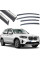 Дефлектори вікон вітровики Benke для BMW X3 E83 F25 2018-2021 Хром Молдинг З Нержавіючої Сталі 3D