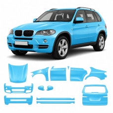 Антигравийная защитная бронепленка по лекалам для BMW X5 E70 2006-2013 - полный кузов