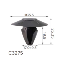 Кліпса для обшивки Renault (7703077470, 10945) (C3275)