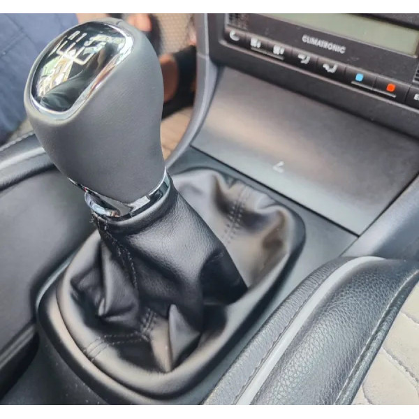 Ручка КПП з пильником у зборі Модельна для Skoda Octavia A4 Tour 1997-2012 Шкіра (5 Швидкостей) FXSKD-31/5