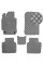 Килимки в салон Екошкіра для Toyota Camry 50 / 55 2011-2017 Сірі 5 шт (Rombus)
