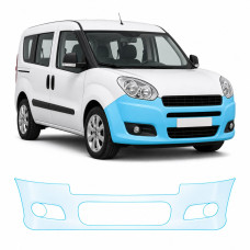 Антигравийная защитная бронепленка по лекалам для Fiat Doblo II 2010-2022 - передний бампер