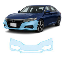 Антигравийная защитная бронепленка по лекалам для Honda Accord X 2018-2020 - передний бампер