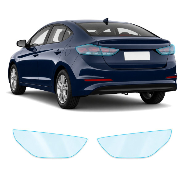 Антигравійна захисна бронеплівка за лекалами для Hyundai Elantra AD 2015-2018 - задні ліхтарі стопи