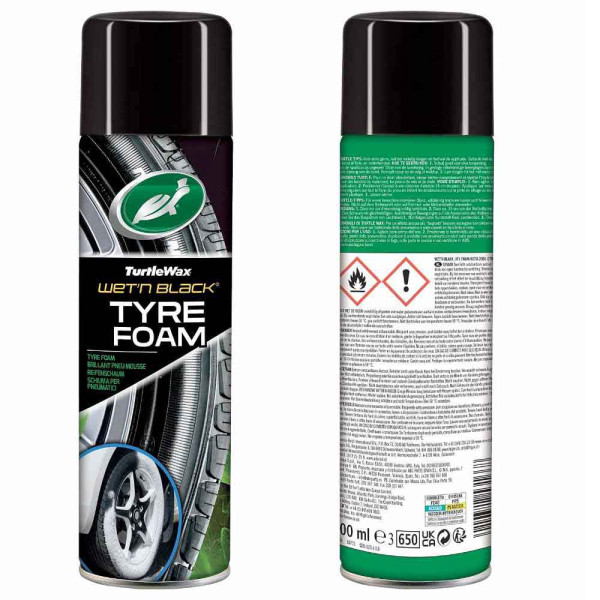 Пенный очиститель полироль для шин Turtle Wax Hybrid Solutions 500 мл (53180)