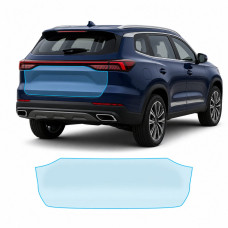 Антигравийная защитная бронепленка по лекалам для Chery Tiggo 8 Pro I facelift 2023- зона крышки багажника