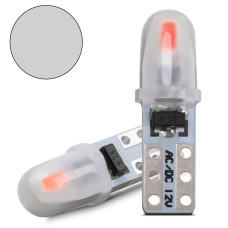 Світлодіод 12V Т5 SMD 2-3014 3D Скло 0,6W 40Lm Біле світло (№85)