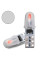 Світлодіод 12V Т5 SMD 2-3014 3D Скло 0,6W 40Lm Біле світло (№85)