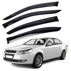 Дефлектори вікон вітровики Chevrolet Epica / Evanda 2006-2012 Voron Glass