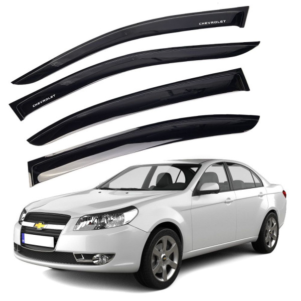 Дефлекторы окон ветровики Chevrolet Epica / Evanda 2006-2012 Voron Glass