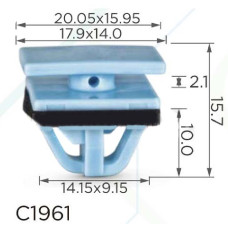 Клипса крепления молдинга Дверей HYUNDAI TUCSON (87756-D3000 87756D3000 15218) C1961