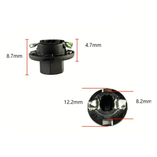 Патрон в приборную панель Mercedes и иномарки (W1,2W) BX8,4D