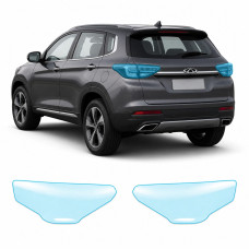 Антигравийная защитная бронепленка по лекалам для Chery Tiggo 7 I 2016-2020 - задние фонари стопы