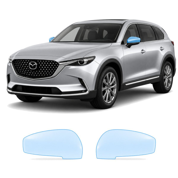 Антигравийная защитная бронепленка по лекалам для Mazda CX-9 TC facelift 2020-2023 - зеркала