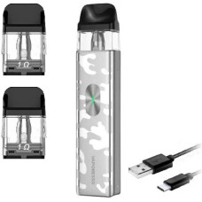 Багаторазовий Pod-Набір Vaporesso Xros 4 Mini 1000mAh 2 мл (Картриджів 1 ОМ 3 шт) Camo Silver Камо Сірий