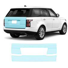 Антигравийная защитная бронепленка по лекалам для Land Rover Range Rover L405 facelift 2018-2022 - зона крышки багажника