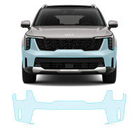 Антигравійна захисна бронеплівка за лекалами для Kia Sorento MQ4 facelift 2024- передній бампер