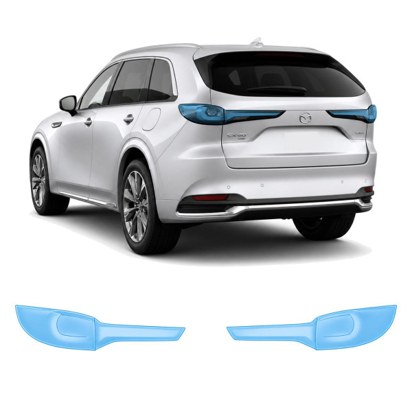 Антигравийная защитная бронепленка по лекалам для Mazda CX-90 2023- задние фонари стопы
