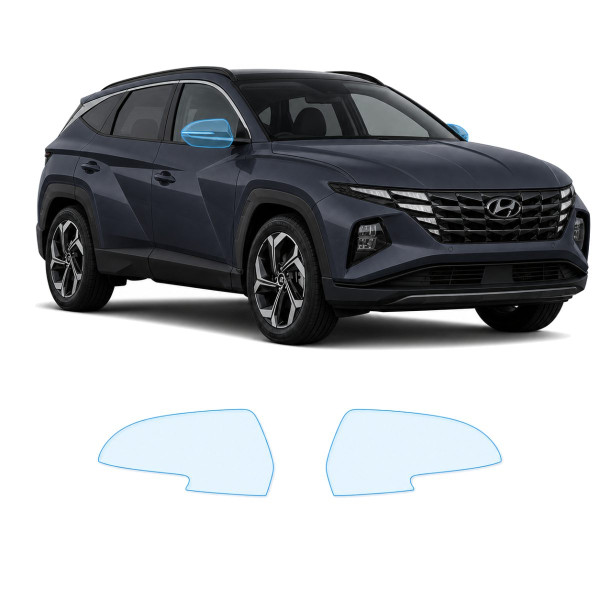Антигравийная защитная бронепленка по лекалам для Hyundai Tucson NX4 2020-2023 - зеркала