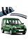 Дефлекторы окон ветровики Renault Kangoo 1997-2008 (на скотче) 2 шт  REN09