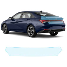 Антигравийная защитная бронепленка по лекалам для Hyundai Elantra CN7 2020-2023 - зона крышки багажника