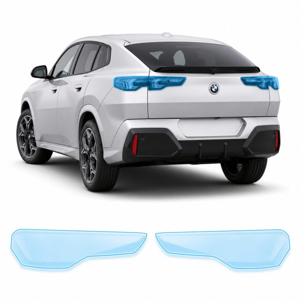Антигравийная защитная бронепленка по лекалам для BMW X2 U10 2023- задние фонари стопы