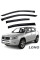 Дефлекторы окон ветровики для Toyota Rav 4 Long USA 2006-2013 Скотч 3M Voron Glass