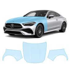 Антигравийная защитная бронепленка по лекалам для Mercedes-Benz CLE C236 2023- капот и передние крылья
