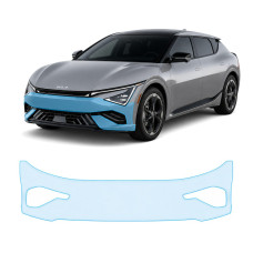Антигравійна захисна бронеплівка за лекалами для Kia EV6 - facelift 2025 - передній бампер