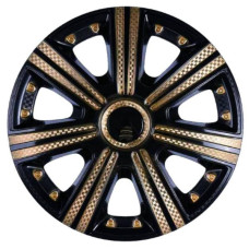 Колпак колеса Star DTM R13 черный, gold 4 шт