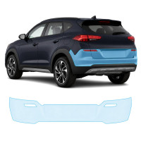 Антигравийная защитная бронепленка по лекалам для Hyundai Tucson TL facelift 2019-2020 - задний бампер