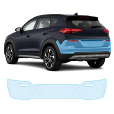 Антигравийная защитная бронепленка по лекалам для Hyundai Tucson TL facelift 2019-2020 - задний бампер