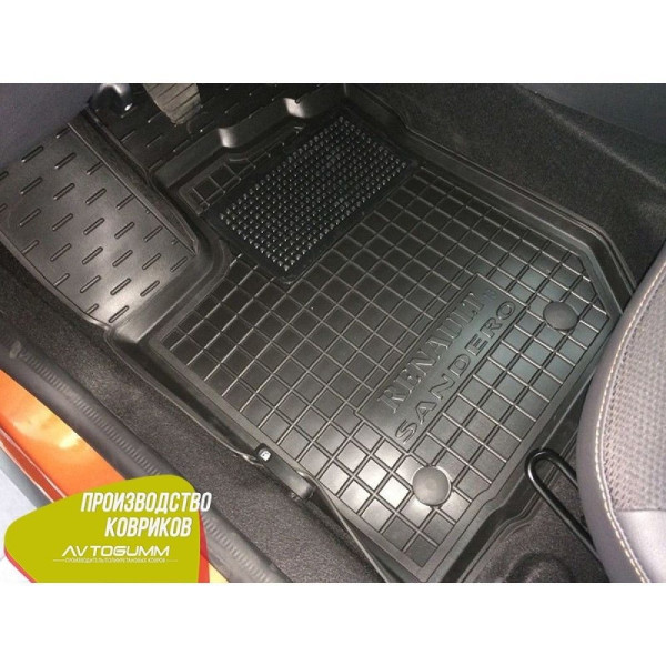 Автомобільні килимки в салон Renault Sandero 2013- (Avto-Gumm)
