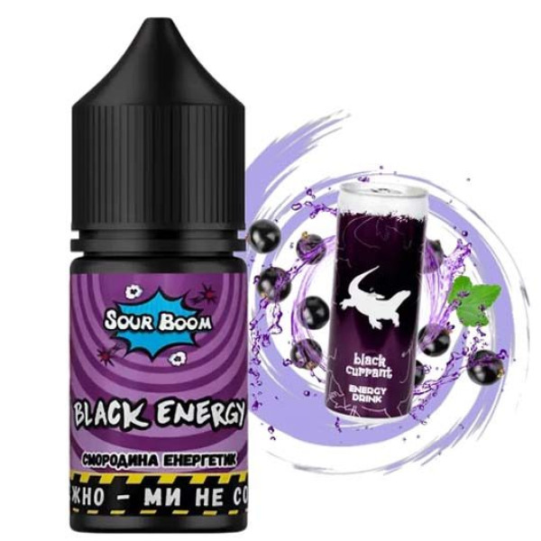Рідина Sour Boom від Chaser 30 ml 50 mg Black Energy (Смородина Енергетик)