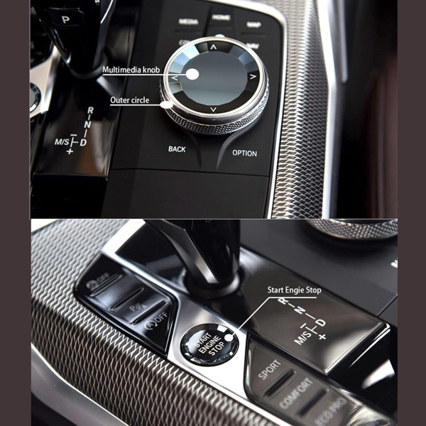 Ручка КПП для BMW Series X5 X6 X7 G05 06 07 CRISTAL-LED №49 (QZXN-A85)