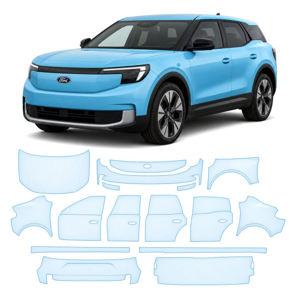 Антигравийная защитная бронепленка по лекалам для Ford Explorer (EV, Европа) I 2024- полный кузов