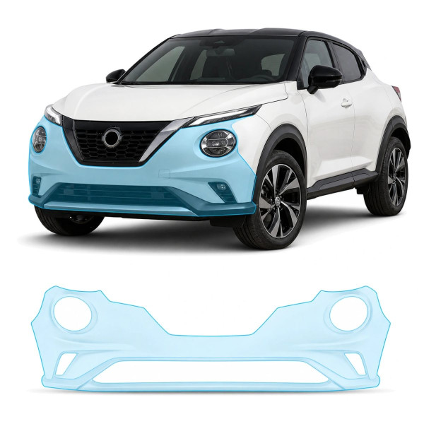 Антигравійна захисна бронеплівка за лекалами для Nissan Juke F16 facelift 2024- передній бампер