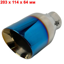 Насадка на глушник Vitol 203 x 114 x 64 мм Хром (НГ-1015-BL)