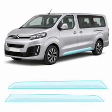 Антигравийная защитная бронепленка по лекалам для Citroen SpaceTourer I 2016- нижняя зона кузова пороги
