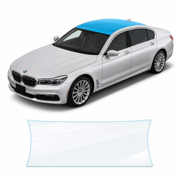 Антигравийная защитная бронепленка по лекалам для BMW 7 Series G11/G12 2015-2019 - зона крыши