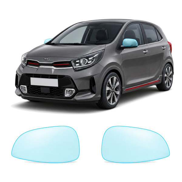 Антигравійна захисна бронеплівка за лекалами для Kia Picanto JA facelift 2020- дзеркала