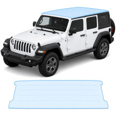 Антигравийная защитная бронепленка по лекалам для Jeep Wrangler JL 2018-2023 - зона крыши