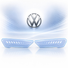Антигравійна захисна бронеплівка за лекалами для Volkswagen Arteon I 2017-2020 - оптика (фари та ПТФ)