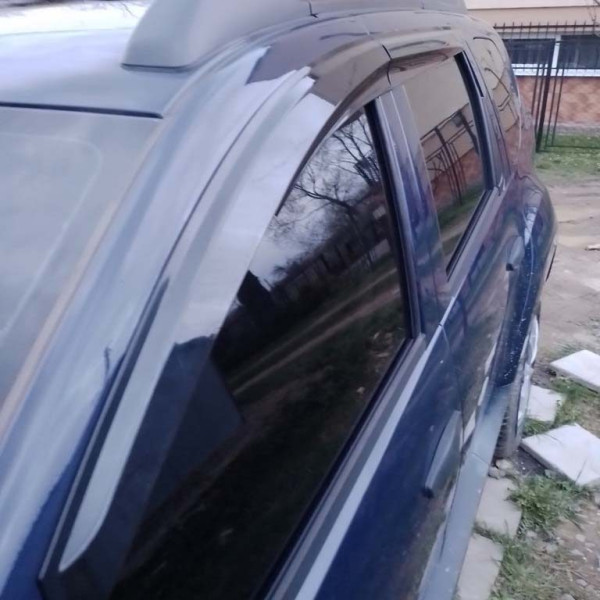 Дефлектори вікон вітровики Renault Duster 2010-2016 скотч SunPlex (SP-S-28)