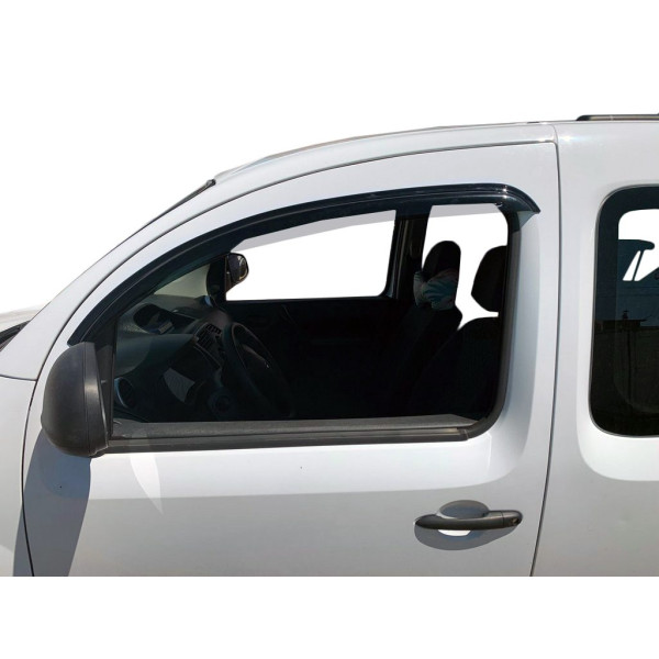 Дефлекторы окон ветровики для Renault Kangoo 2008- на скотче 2D передние Оригинал (REN25-1)