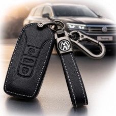 Чехол для автоключей Volkswagen Touareg с Брелоком Карабин (3 кнопки №6)
