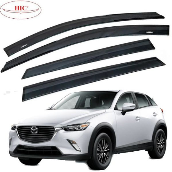 Дефлектори вікон вітровики HIC для Mazda CX-5 2010-2017 Оригінал (Ma29)