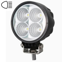 LED фара Brevia EPISTAR Sport Далеке світло 10-30V 12W (4x3W) 880Lm Алюмінієвий корпус IP68 (10601RSX1)